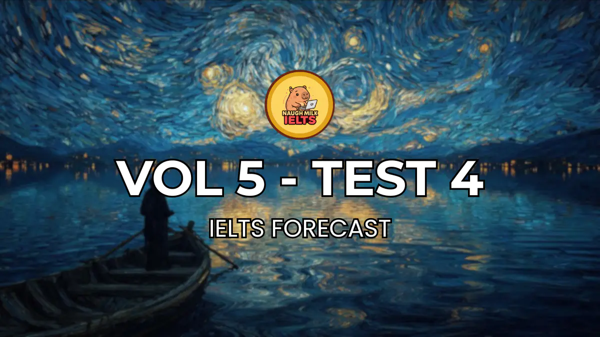 VOLUME 5 - TEST 4 - LISTENING
